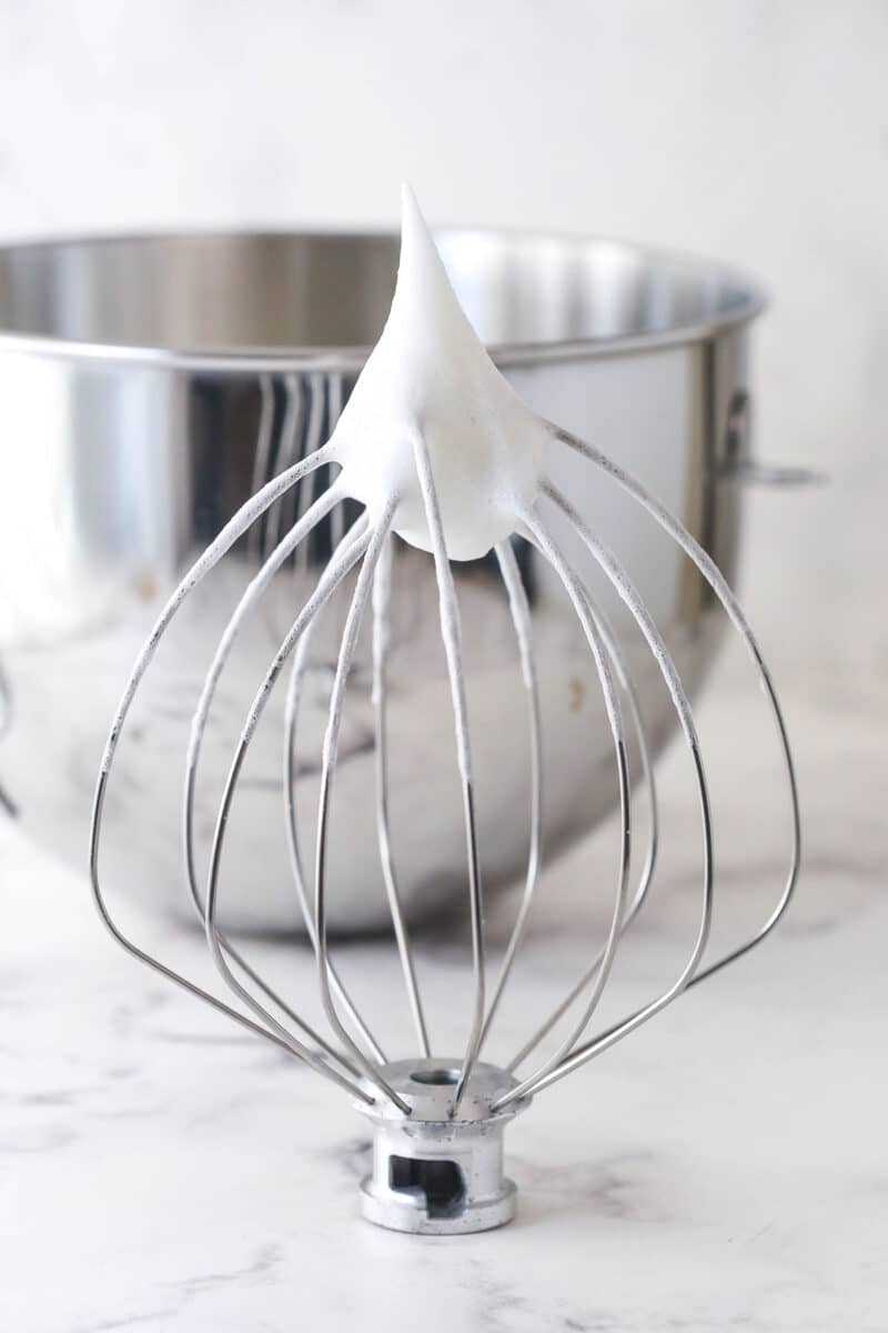 Gingerbread cake roll is a fun alternative to the classic, featuring a moist, spiced cake wrapped around a caramel and cream cheese filling. Whip up the egg whites.