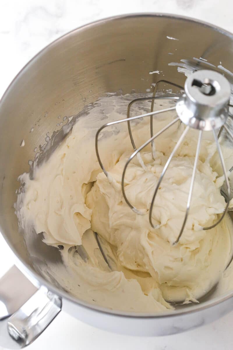 Gingerbread cake roll is a fun alternative to the classic, featuring a moist, spiced cake wrapped around a caramel and cream cheese filling. Whip in the cream cheese.