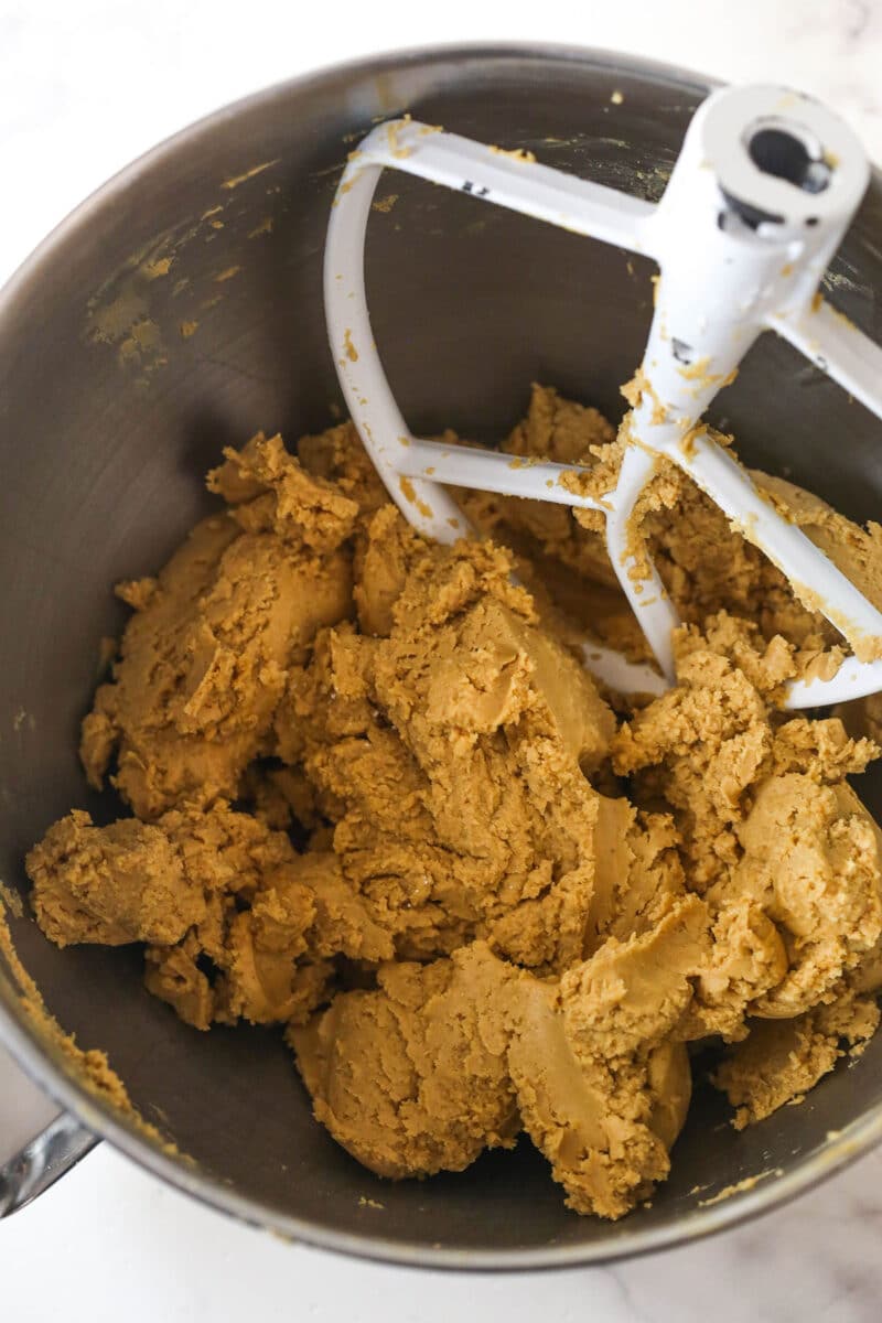 These Buckeyes have the perfect smooth and creamy texture with a sweet, nutty peanut butter and chocolate flavor. No baking required! Powdered sugar added to peanut butter mixture to form a dough