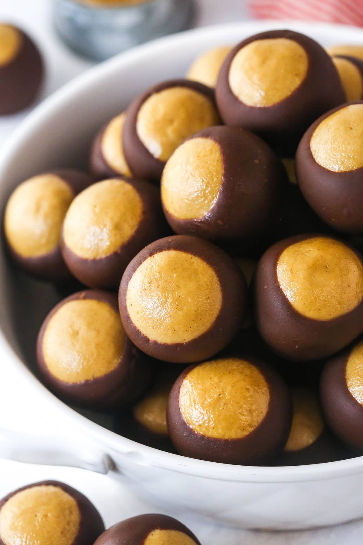 A bowl of buckeye candy