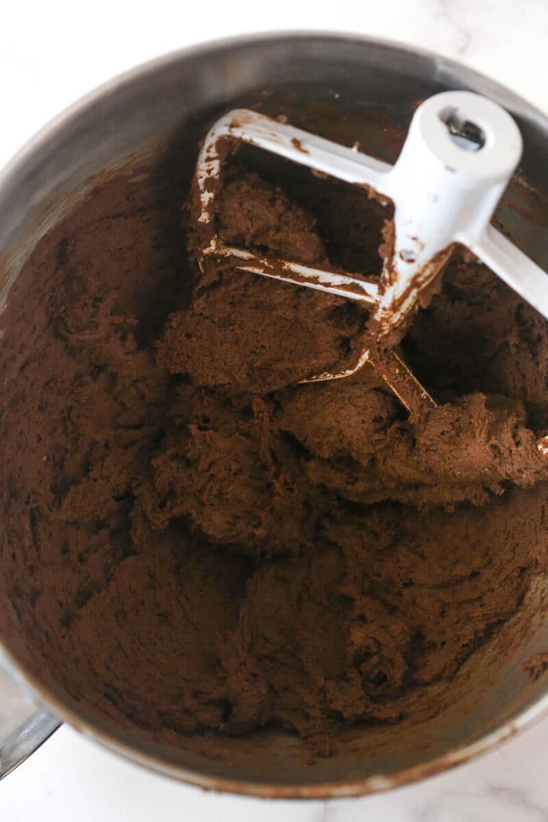 These decadent turtle thumbprint cookies feature a rich chocolate base, gooey caramel center, and crunchy pecan coating. Wow! adding dry ingredients to cookie dough