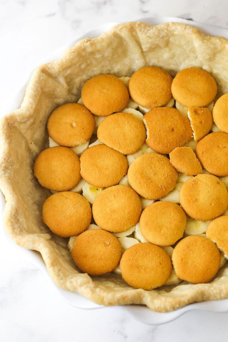 Nilla wafers in a pie crust
