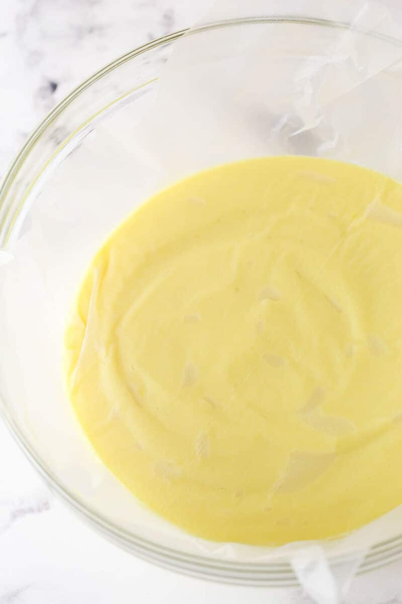 This copycat Magnolia Bakery Banana Pudding is made completely from scratch and mirrors the texture and flavors of the original. Homemade vanilla pudding in a bowl