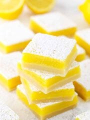 A Stack of The Best Lemon Bars